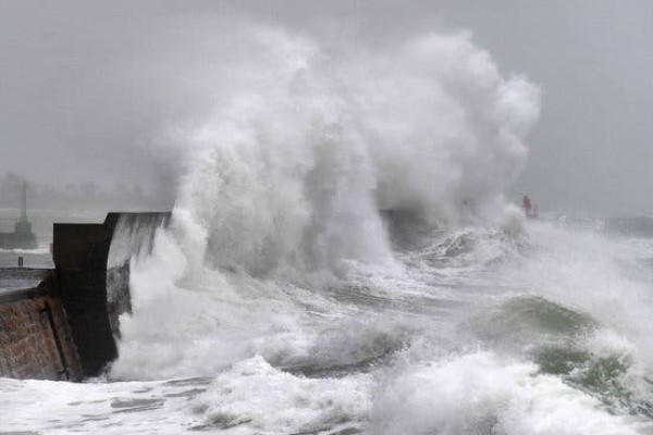 storm on see